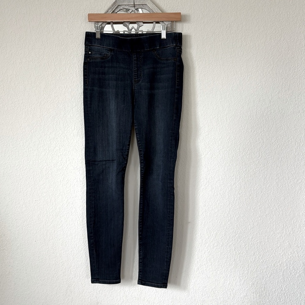 Liverpool • Dark Wash Pull-On Stretch Skinny Jeans